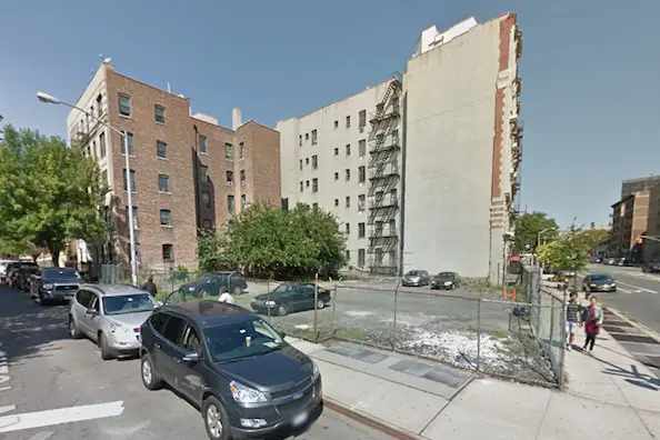 The vacant lot at 152nd Street and St. Nicholas Avenue in Harlem